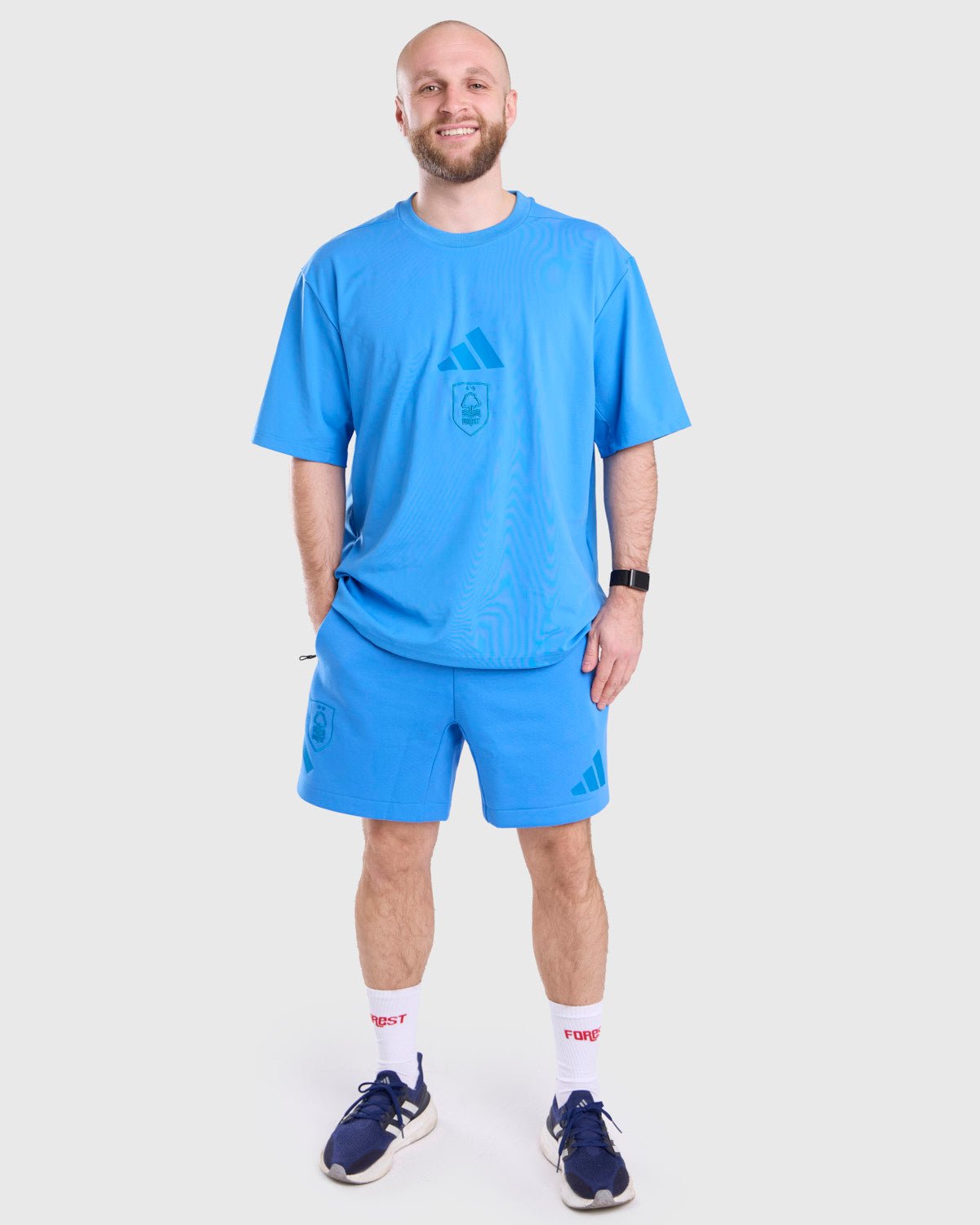 NFFC adidas Ray-Blue ZNE T-Shirt - Nottingham Forest FC