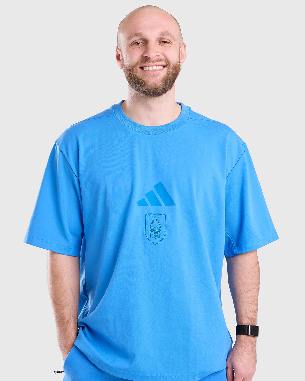 NFFC adidas Ray-Blue ZNE T-Shirt - Nottingham Forest FC
