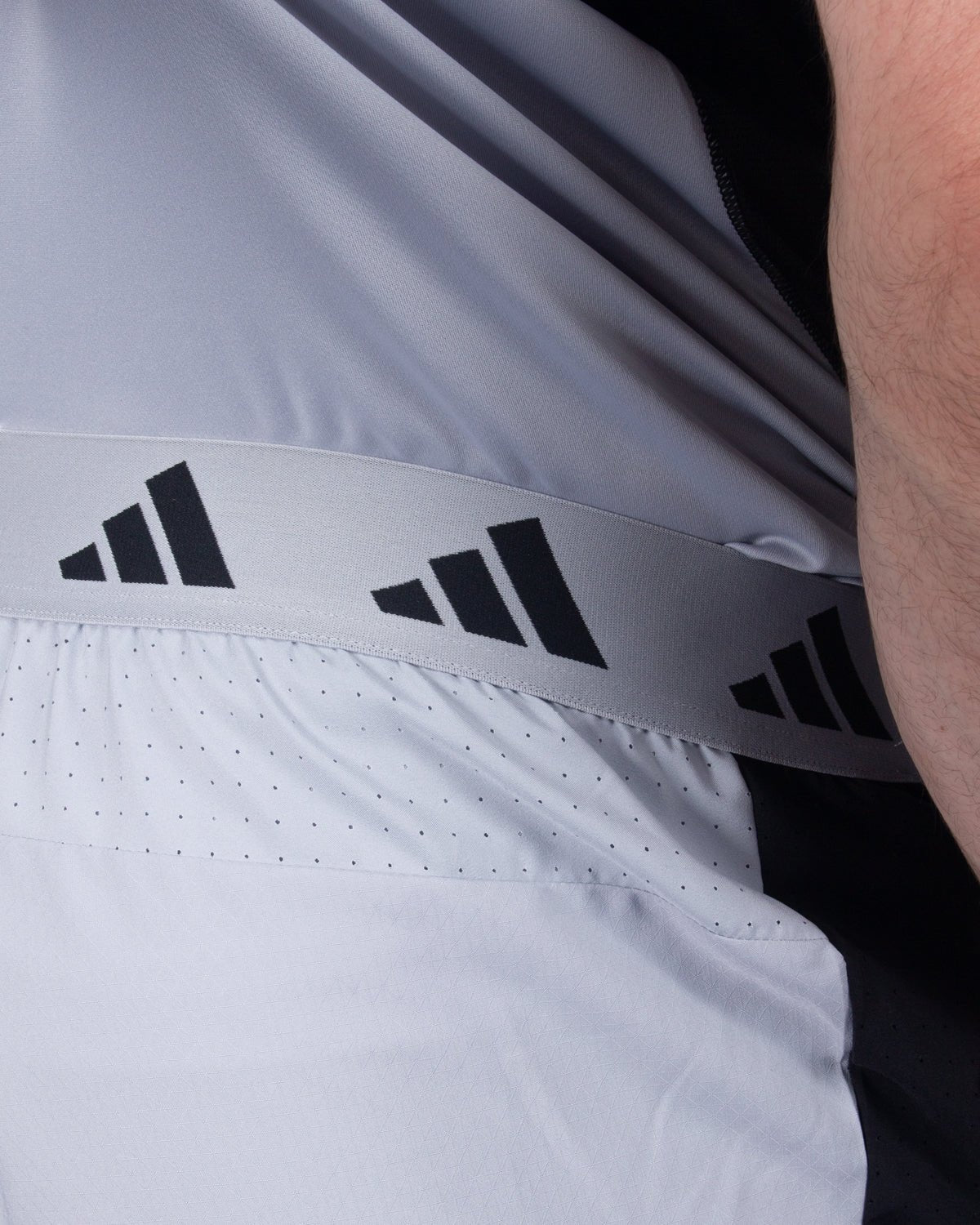NFFC adidas Silver Tech Shorts - Nottingham Forest FC
