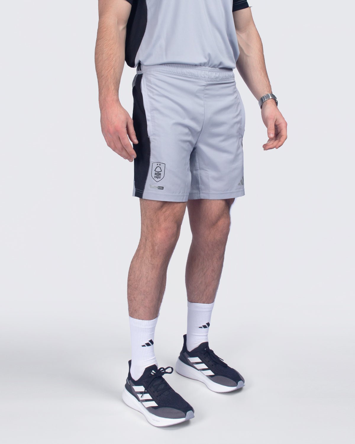 NFFC adidas Silver Tech Shorts - Nottingham Forest FC