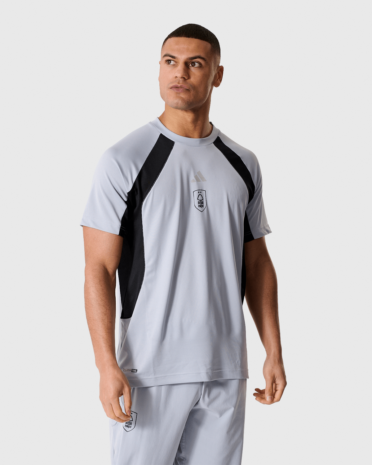 NFFC adidas Silver Tech T-Shirt - Nottingham Forest FC