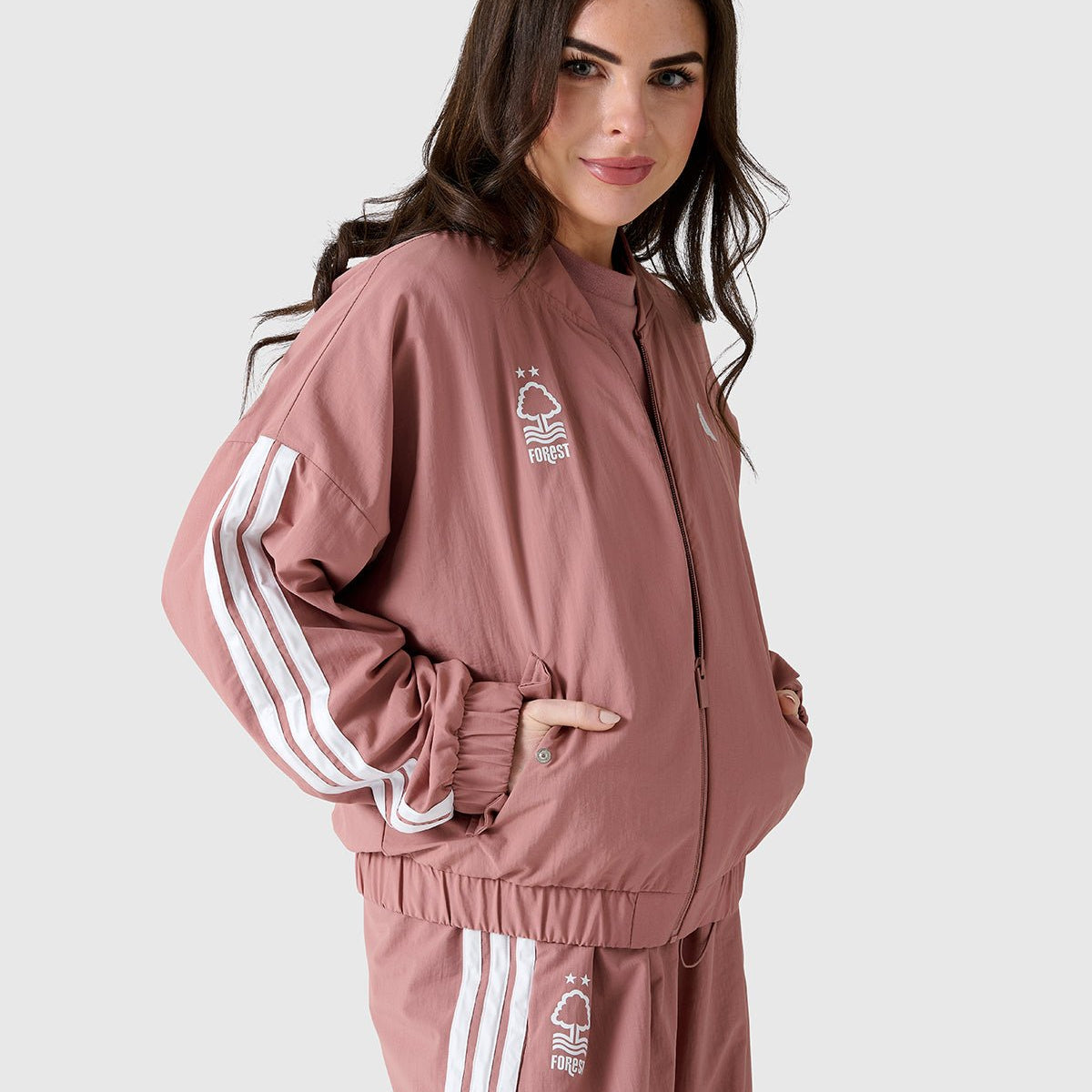 stripes womens adidas bomber jacket