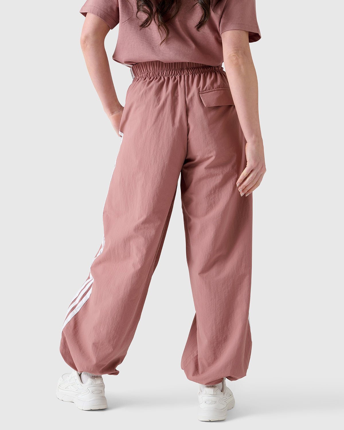 NFFC Adidas Women's 3 - Stripe Pink Woven Pants - Nottingham Forest FC