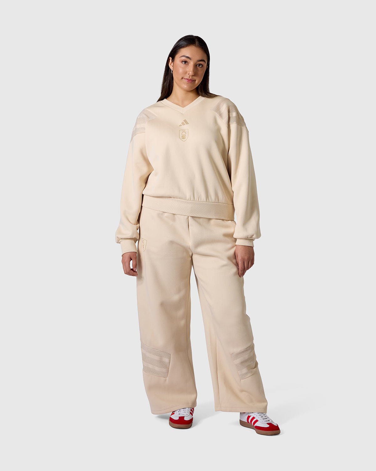 NFFC adidas Women's Crystal Future Icons Mesh Joggers - Nottingham Forest FC