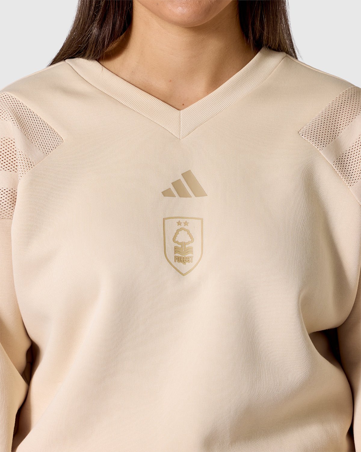 NFFC adidas Women's Crystal Future Icons Mesh Top - Nottingham Forest FC