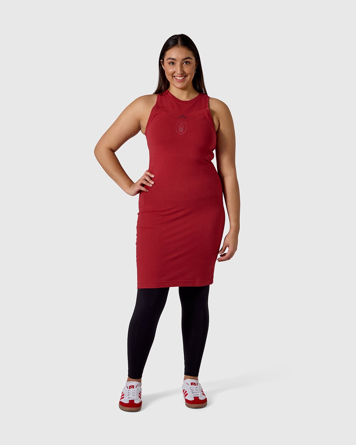 NFFC adidas Womens Maroon Future Icons Dress - Nottingham Forest FC