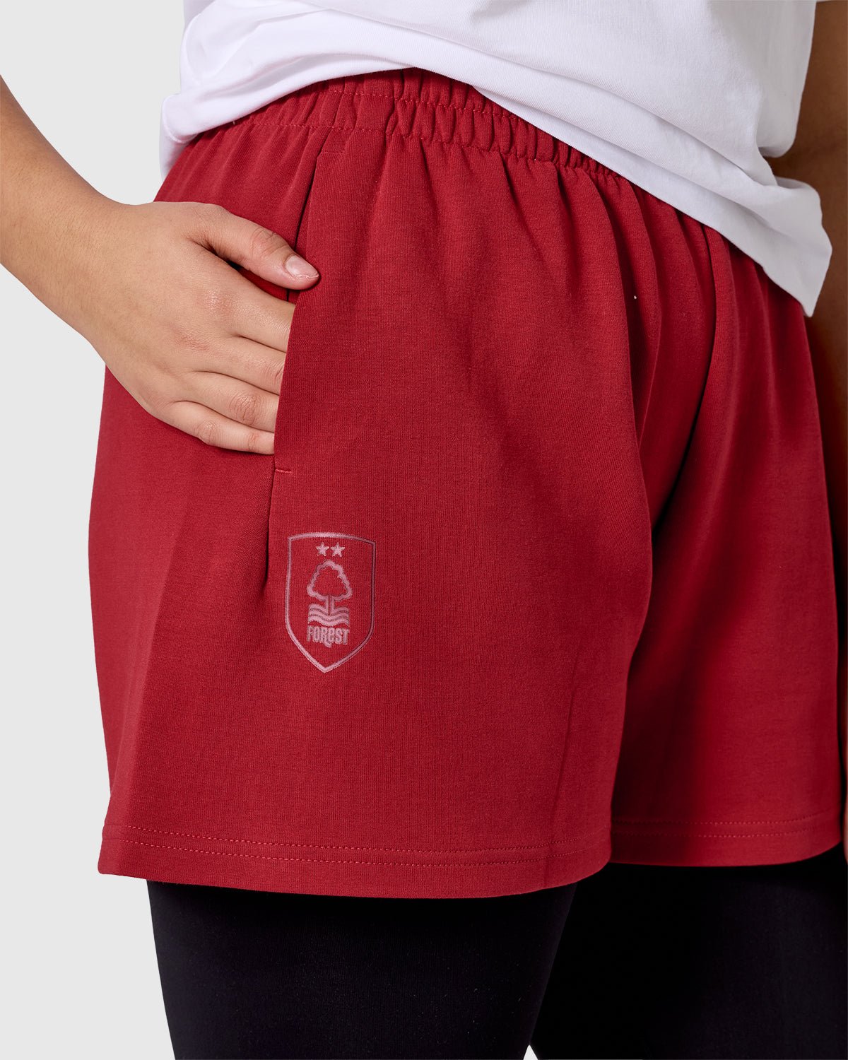 NFFC adidas Womens Maroon Future Icons Shorts - Nottingham Forest FC