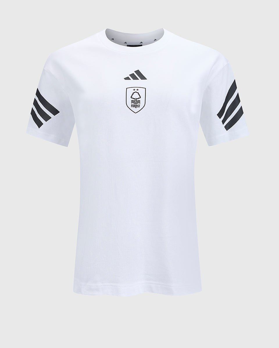 NFFC adidas Womens White Future Icons T-Shirt - Nottingham Forest FC