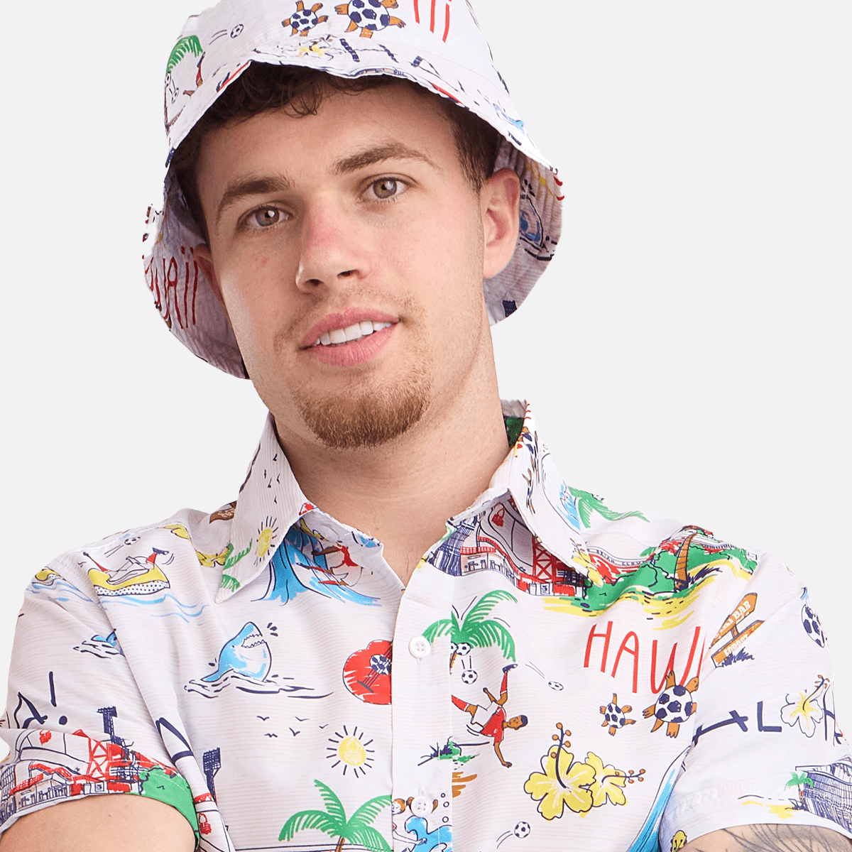 NFFC Aloha Hawaiian Bucket Hat