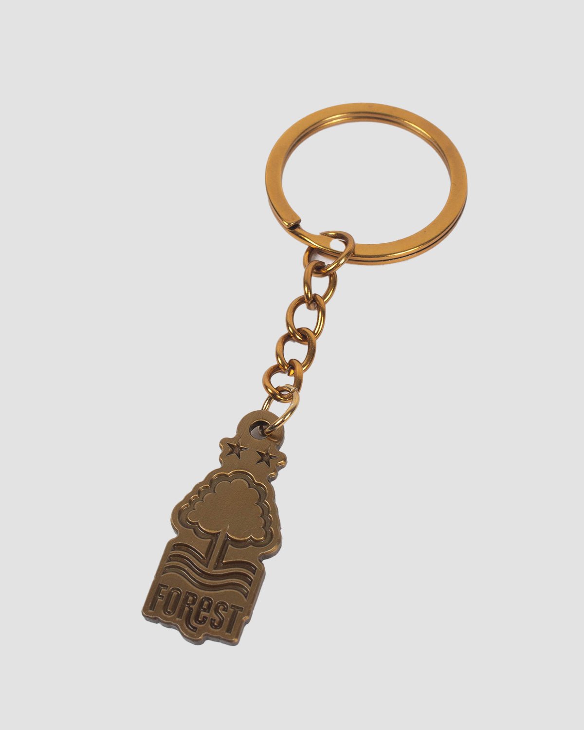 NFFC Antique Gold Crest Keyring - Nottingham Forest FC