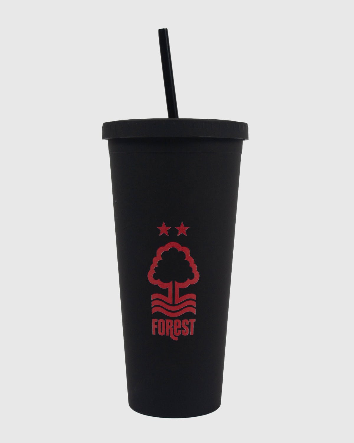 NFFC Black 650ml Cup & Straw - Nottingham Forest FC