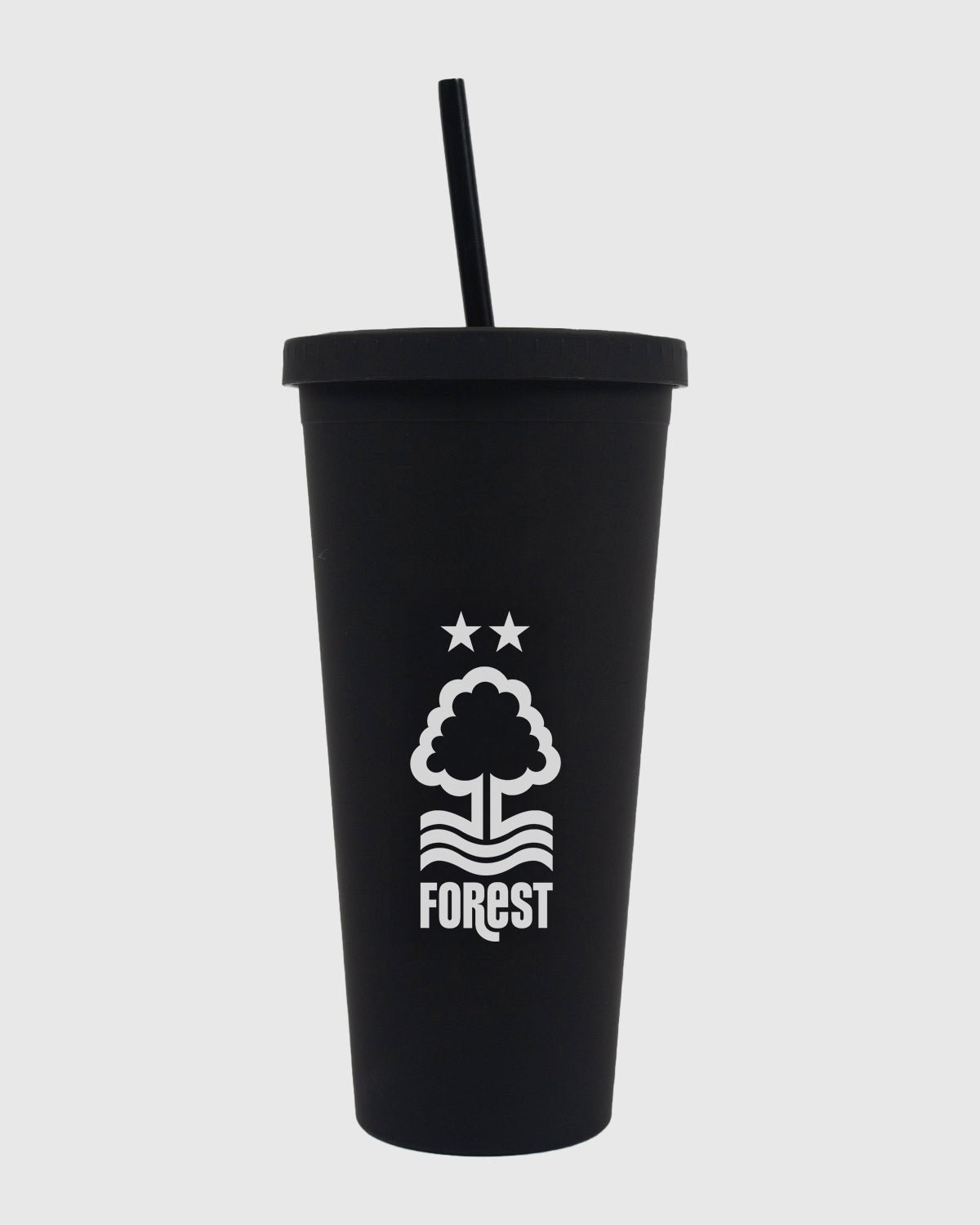 NFFC Black 650ml Cup & Straw - Nottingham Forest FC