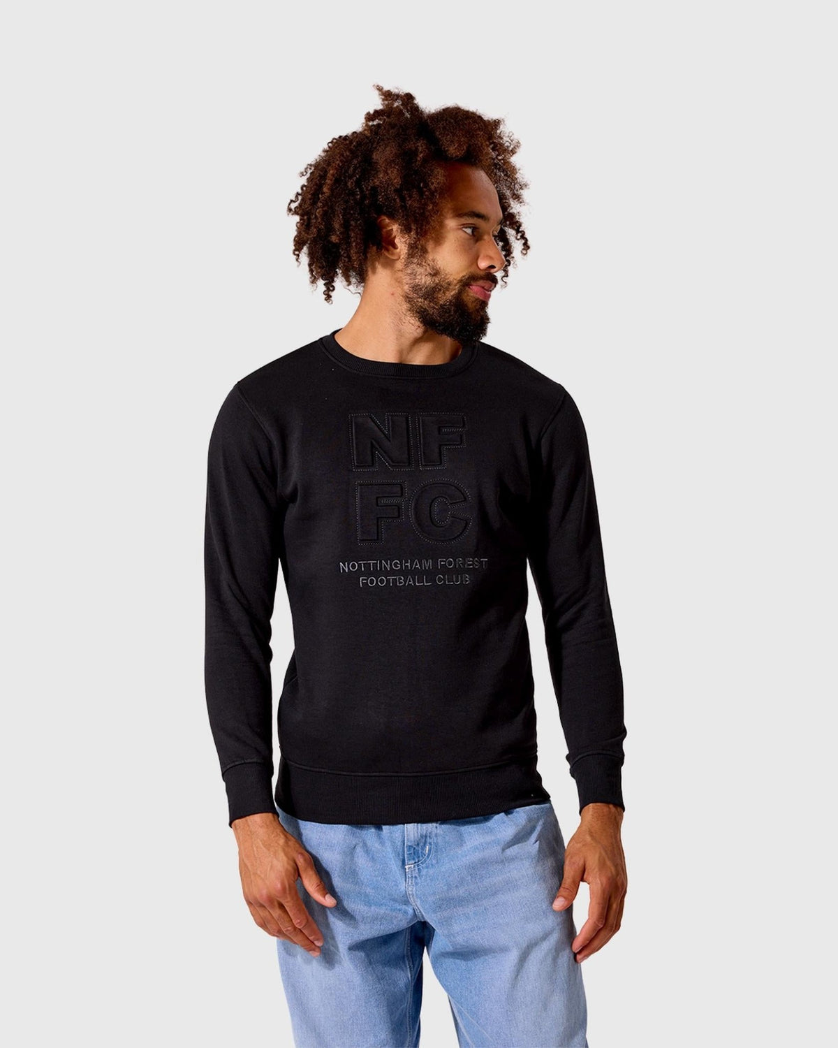 NFFC Black Emboss Sweatshirt - Nottingham Forest FC