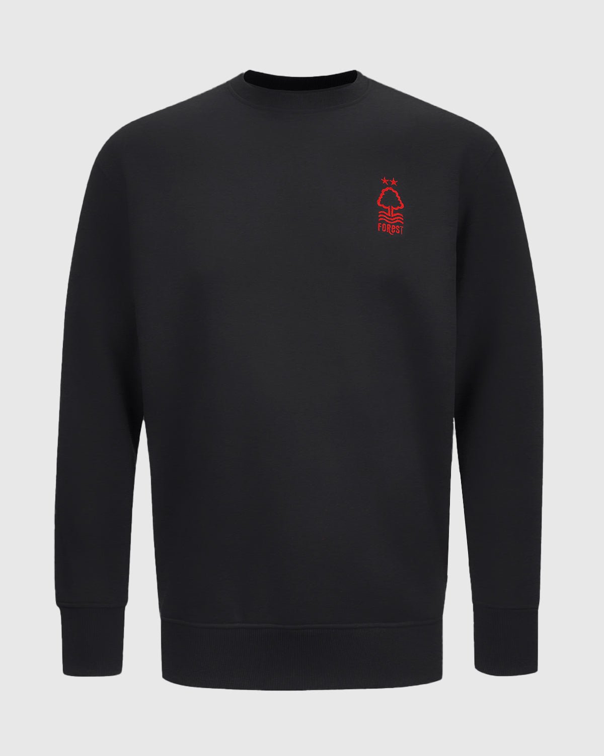 NFFC Black Essential Crest Crew Neck Sweatshirt - Nottingham Forest FC