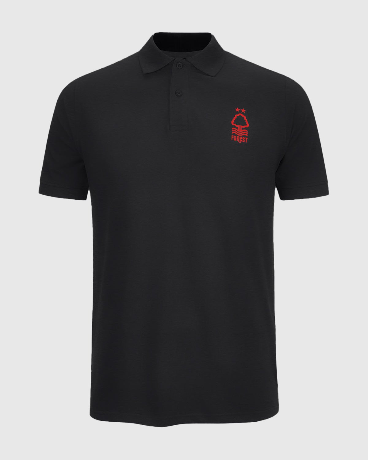 NFFC Black Essential Crest Polo - Nottingham Forest FC