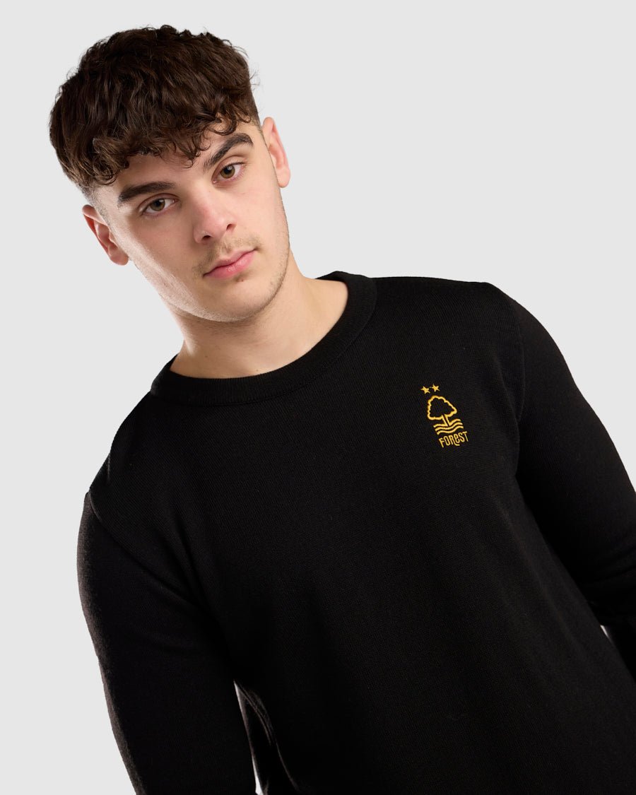NFFC Black Essential Knit Crewneck - Nottingham Forest FC
