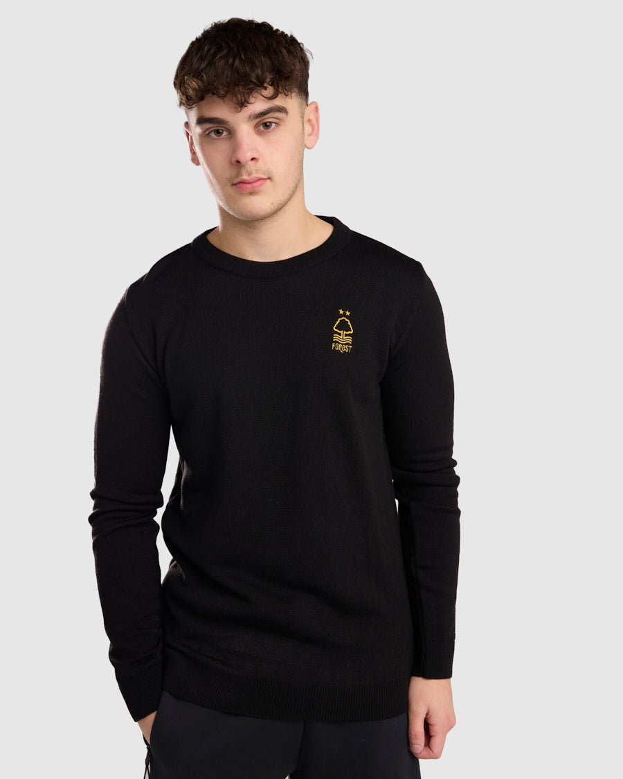 NFFC Black Essential Knit Crewneck - Nottingham Forest FC