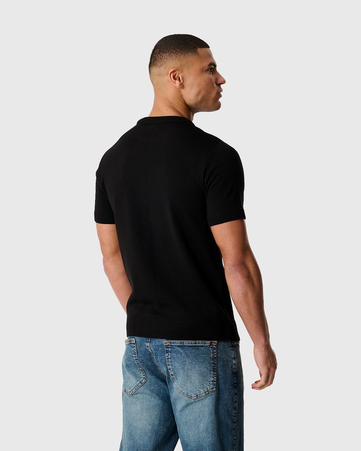 NFFC Black Essential Knit T-Shirt - Nottingham Forest FC