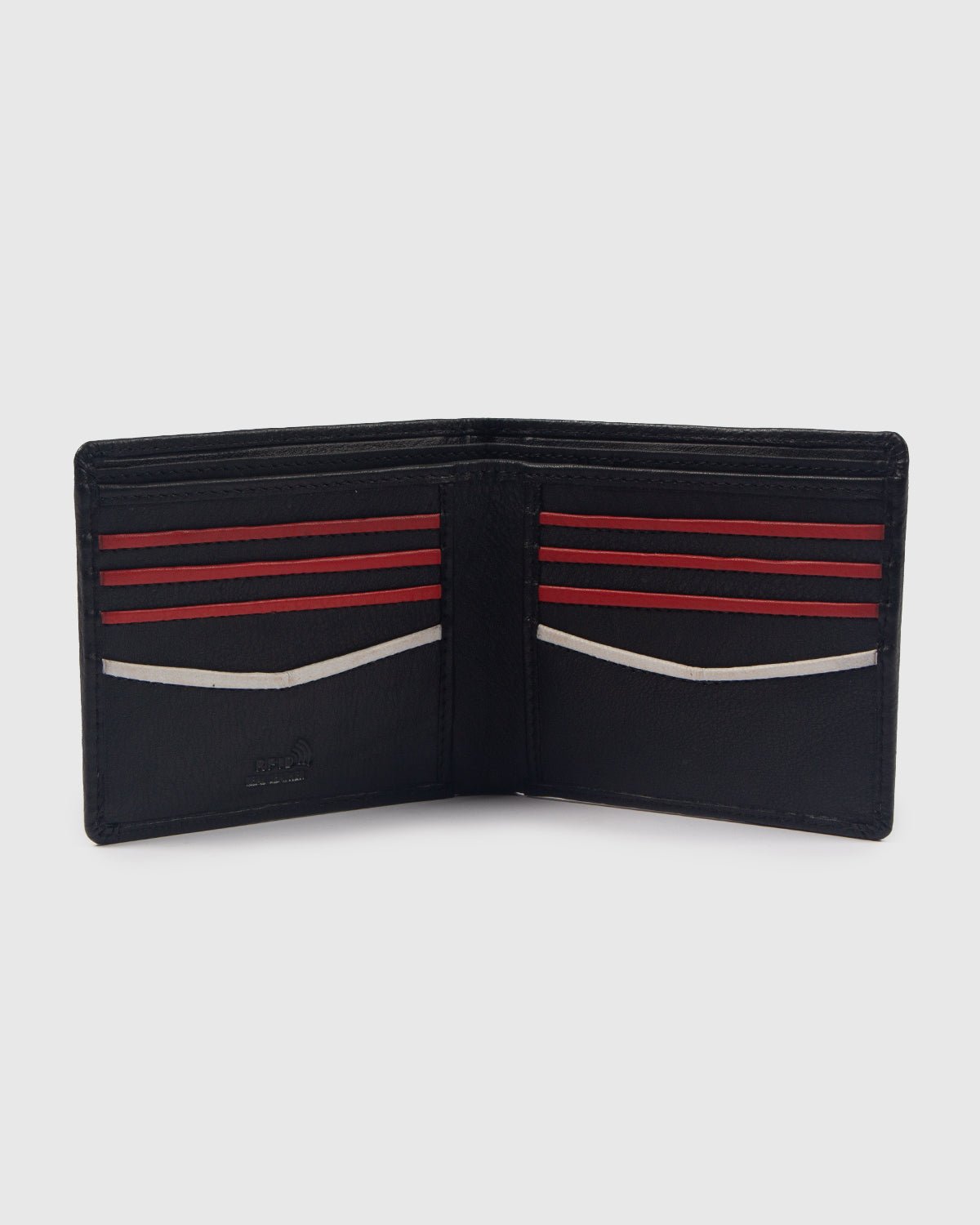 NFFC Black Leather Stitch Wallet - Nottingham Forest FC