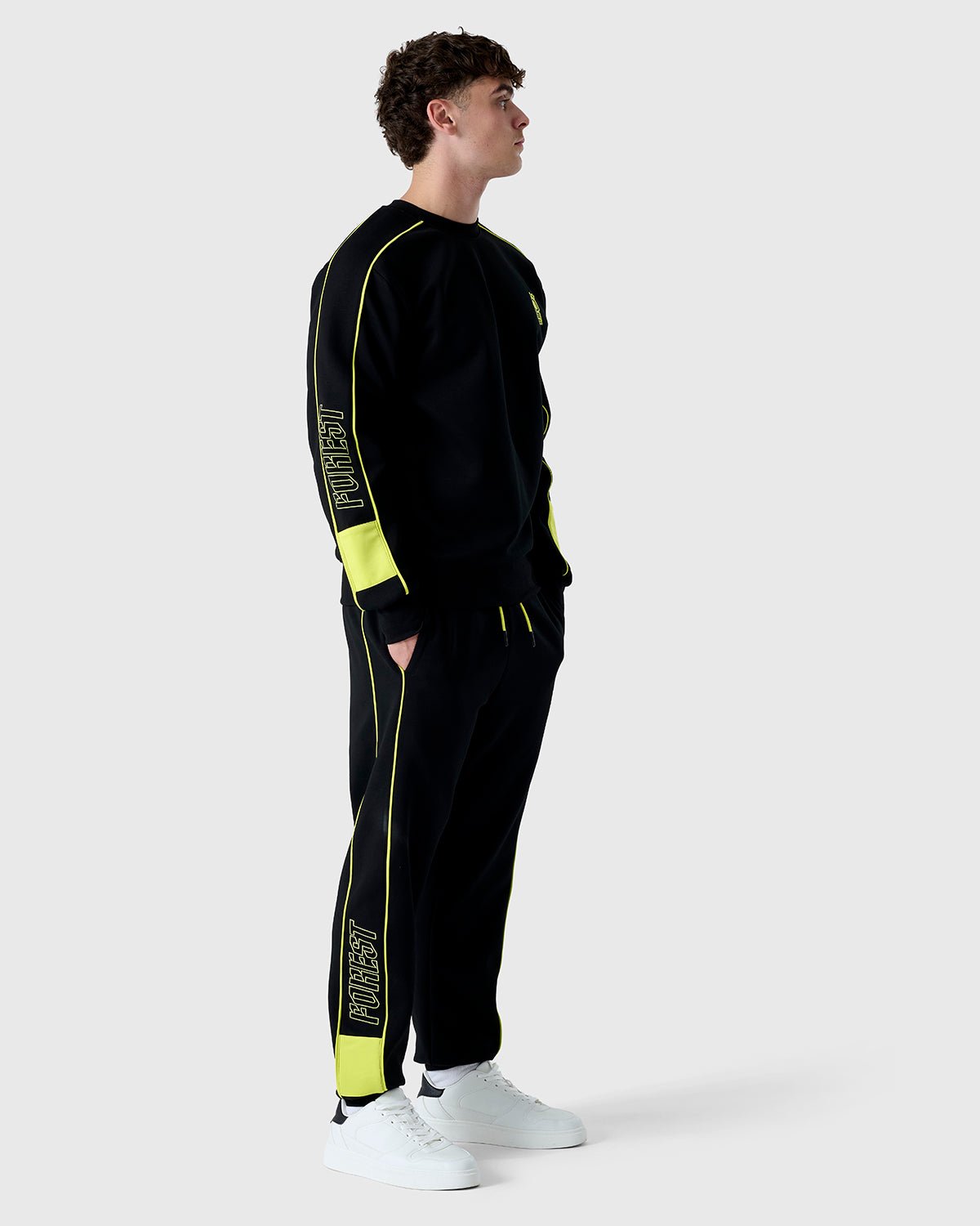 NFFC Black Neon Pop Crewneck Sweatshirt - Nottingham Forest FC