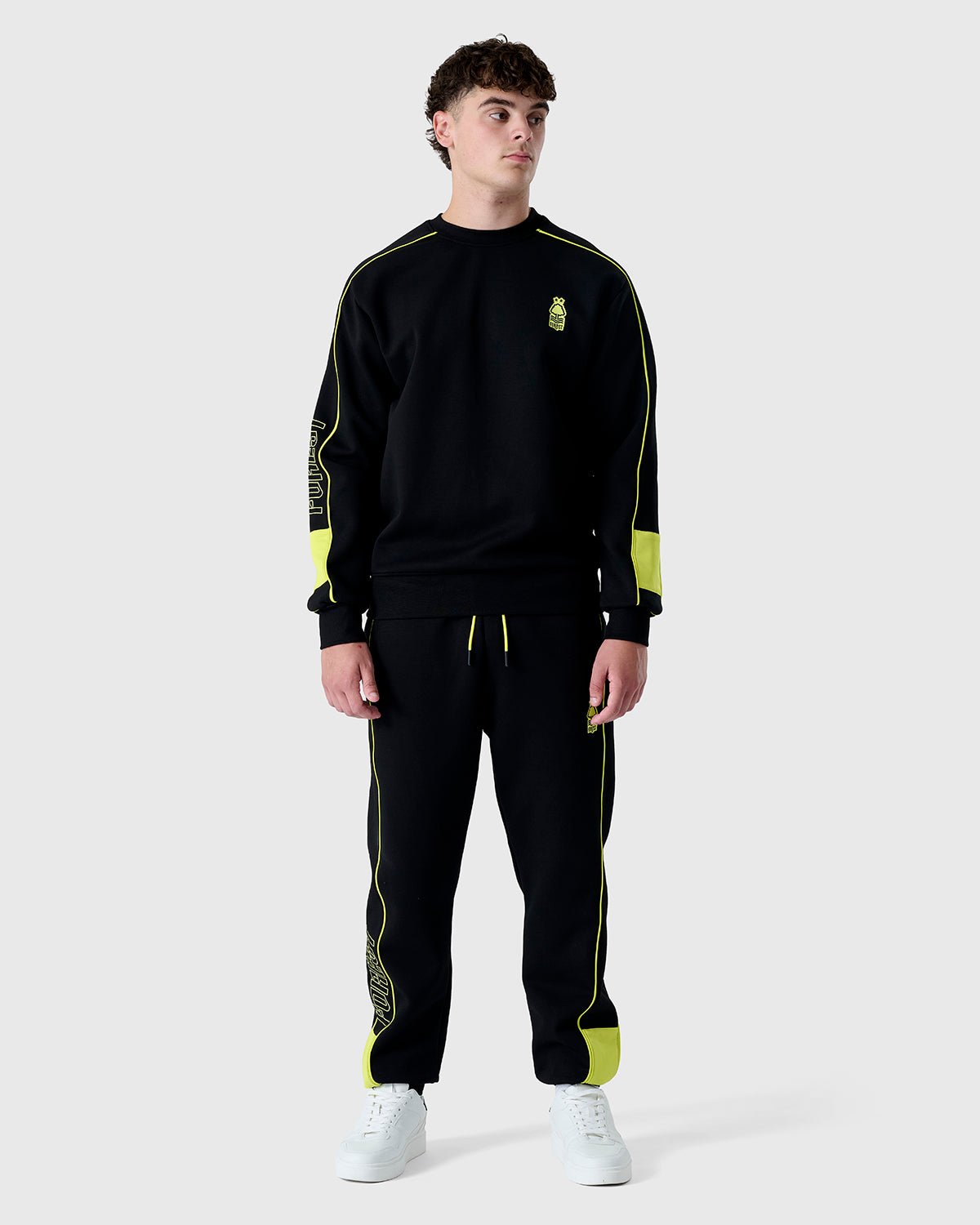 NFFC Black Neon Pop Crewneck Sweatshirt - Nottingham Forest FC