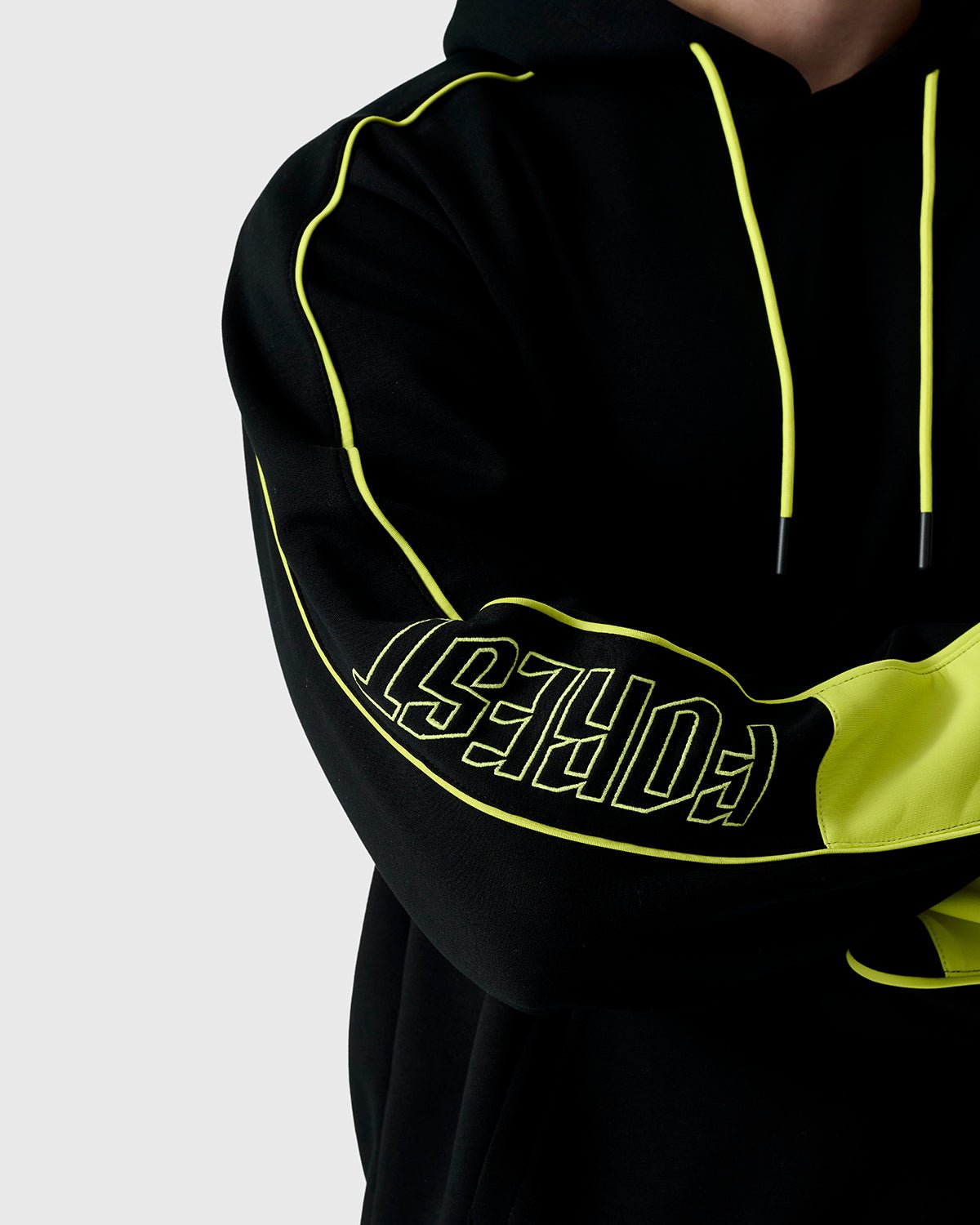 NFFC Black Neon Pop Hoodie - Nottingham Forest FC