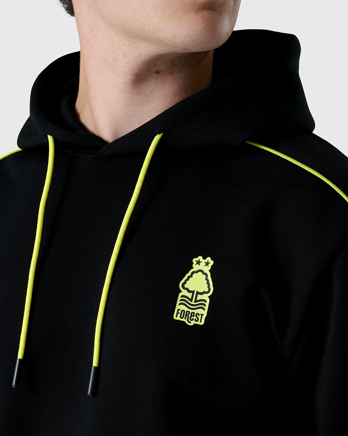 NFFC Black Neon Pop Hoodie - Nottingham Forest FC