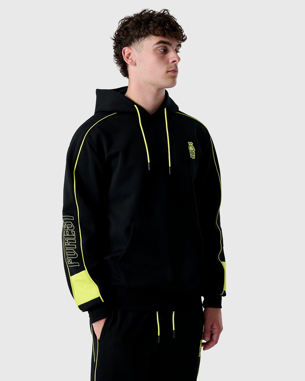 NFFC Black Neon Pop Hoodie - Nottingham Forest FC