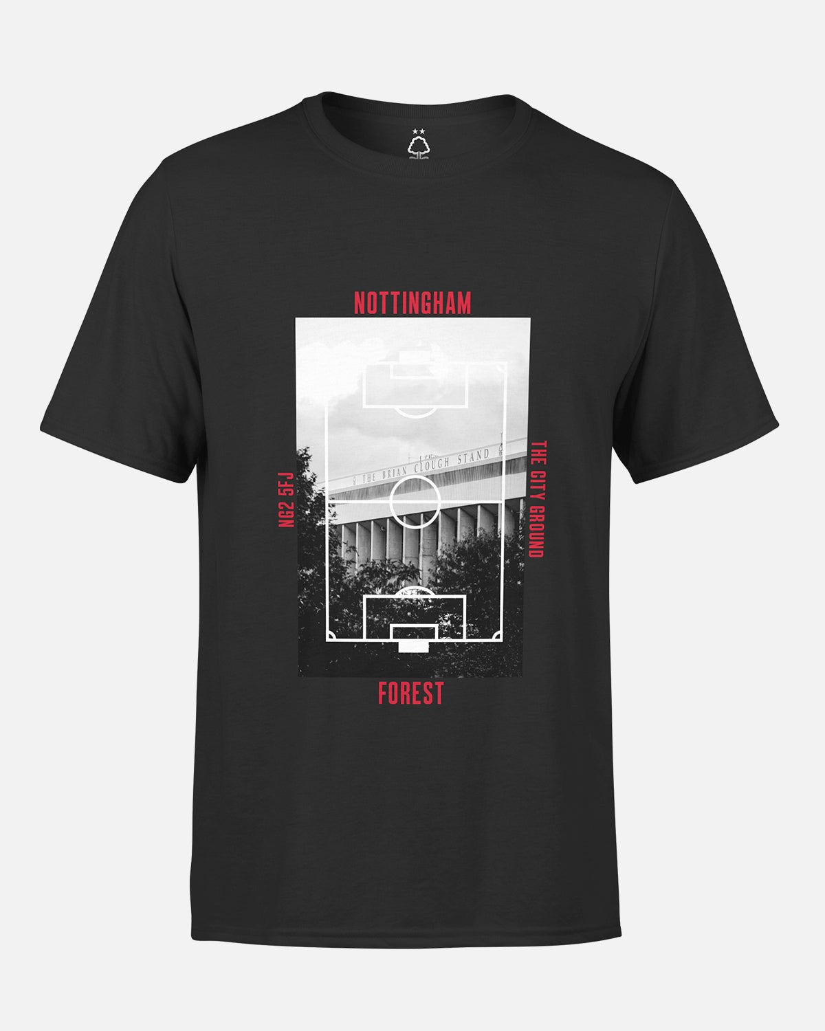 NFFC Black Pitch T-Shirt - Nottingham Forest FC