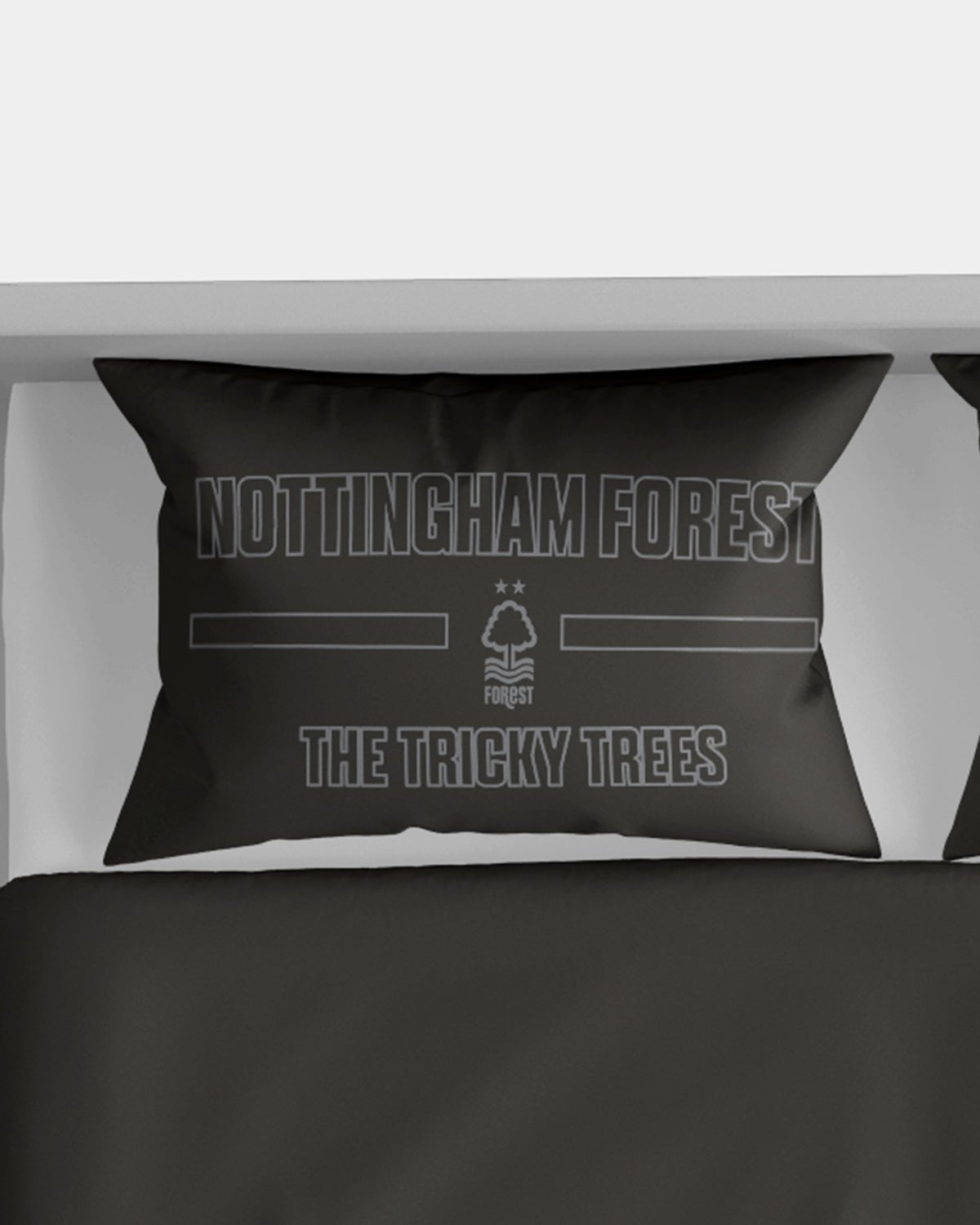 NFFC Black Twin Pack Pillow Cases - Nottingham Forest FC