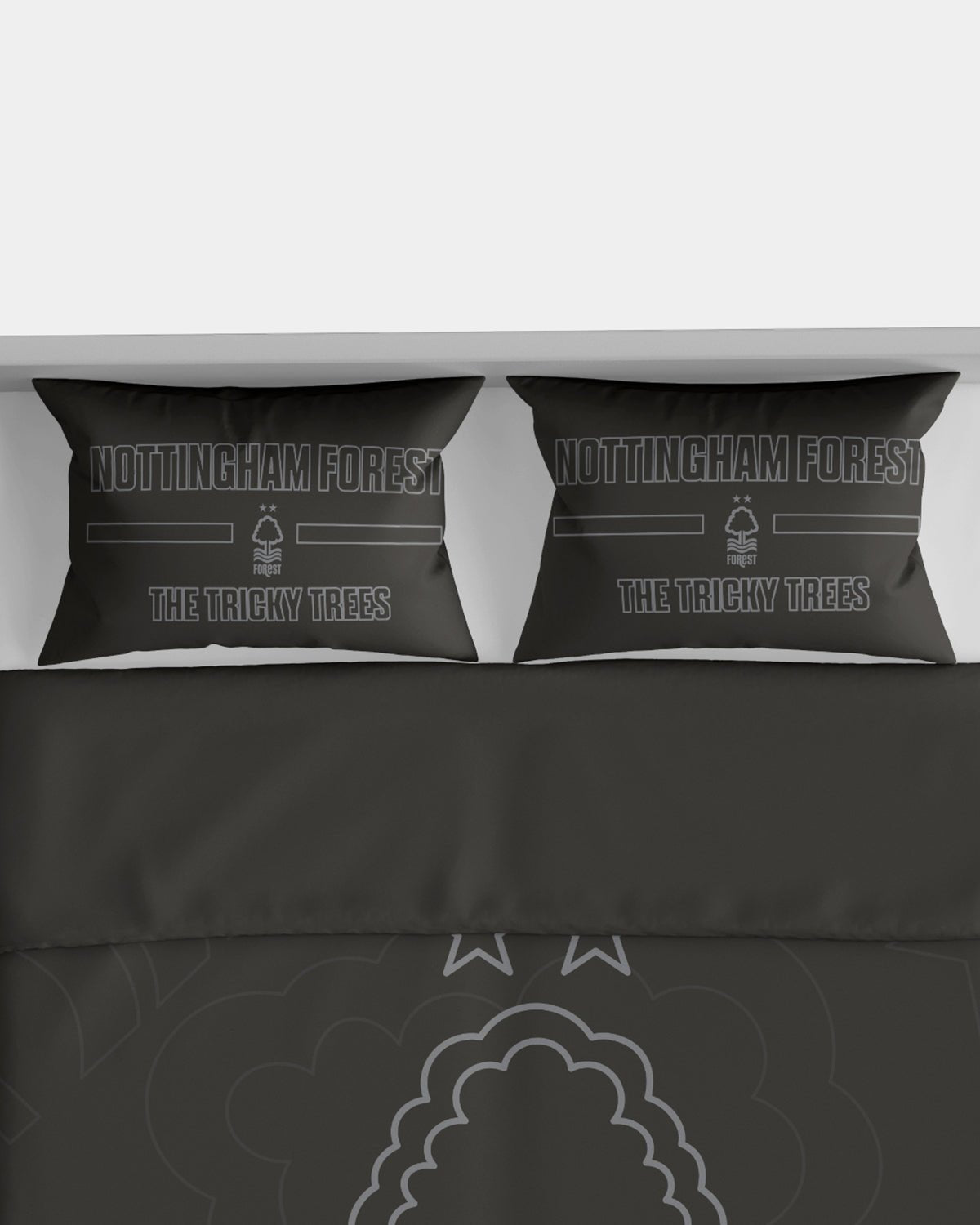 NFFC Black Twin Pack Pillow Cases - Nottingham Forest FC