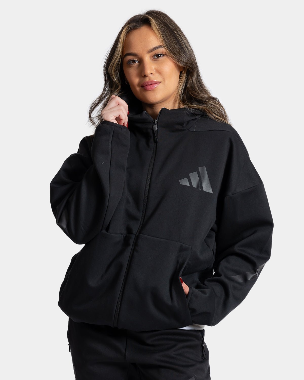 NFFC Black Z.N.E. Full Zip Hoodie - Nottingham Forest FC