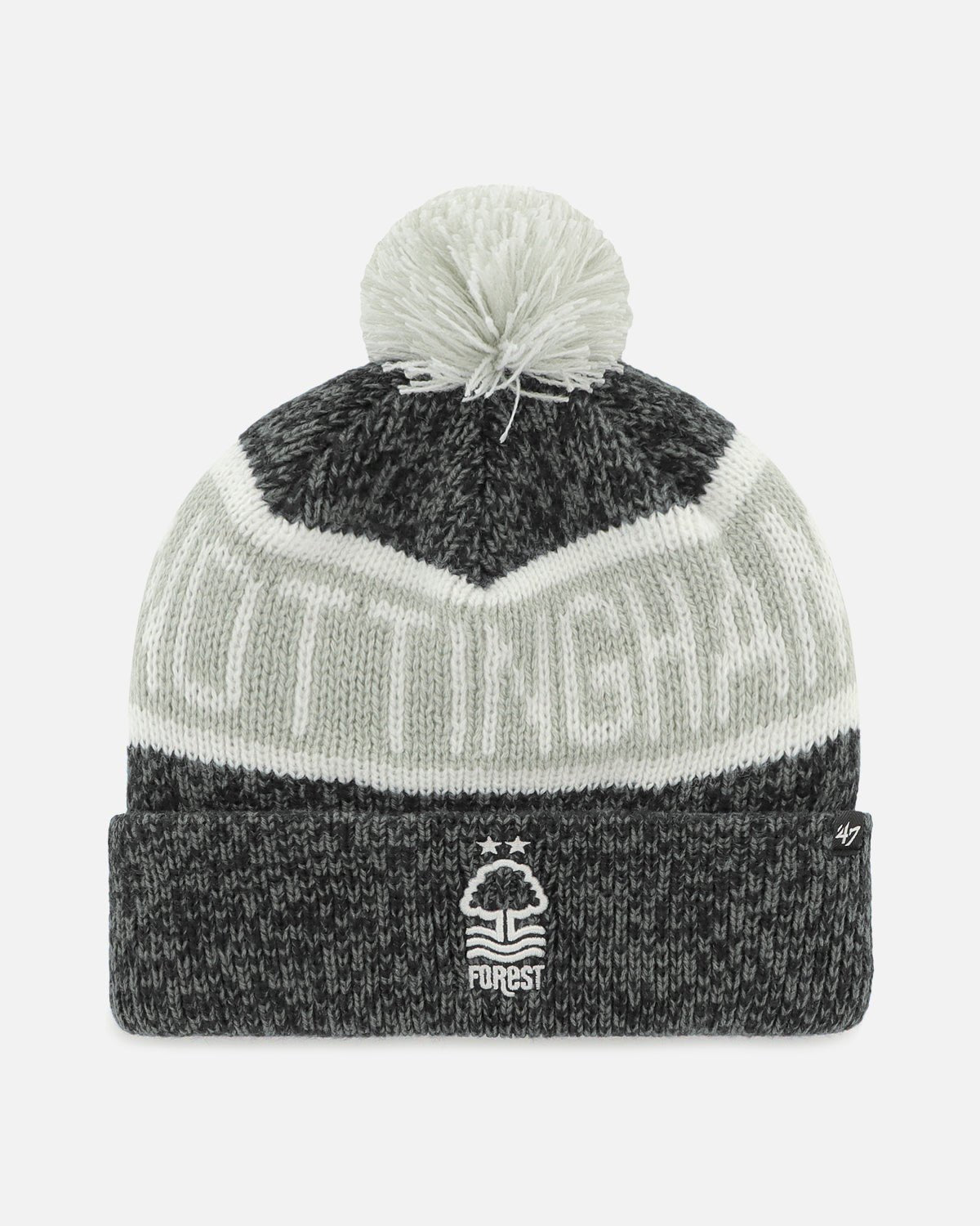 NFFC Black/Grey Tadpole '47 Cuff Knit - Junior - Nottingham Forest FC