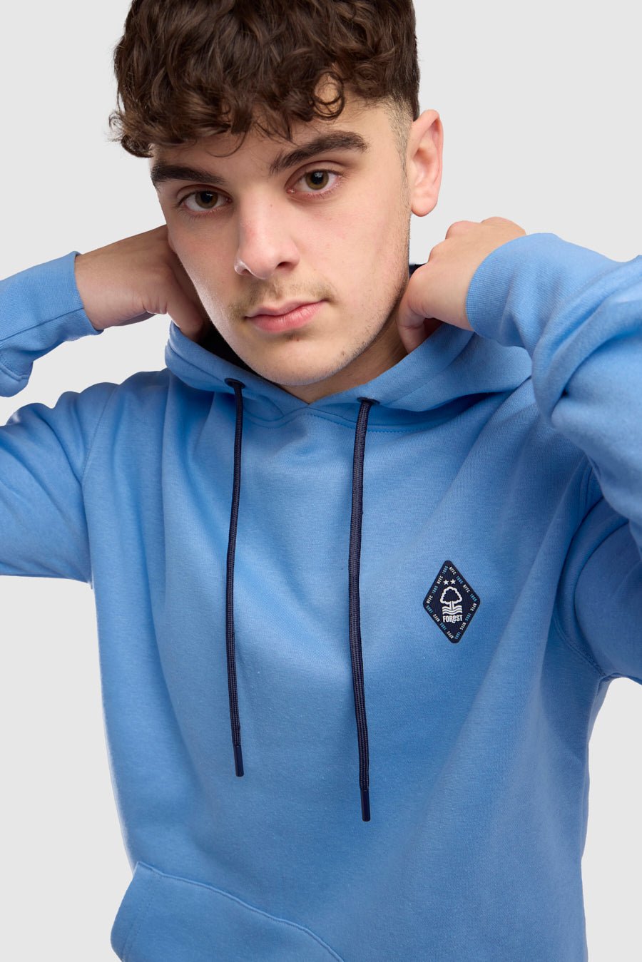 NFFC Blue Stadium Print Hoodie - Nottingham Forest FC