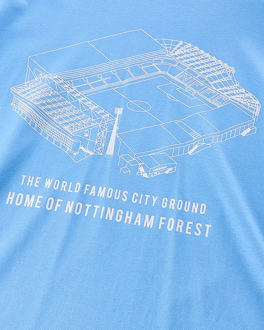 NFFC Blue Stadium Print T-Shirt - Nottingham Forest FC