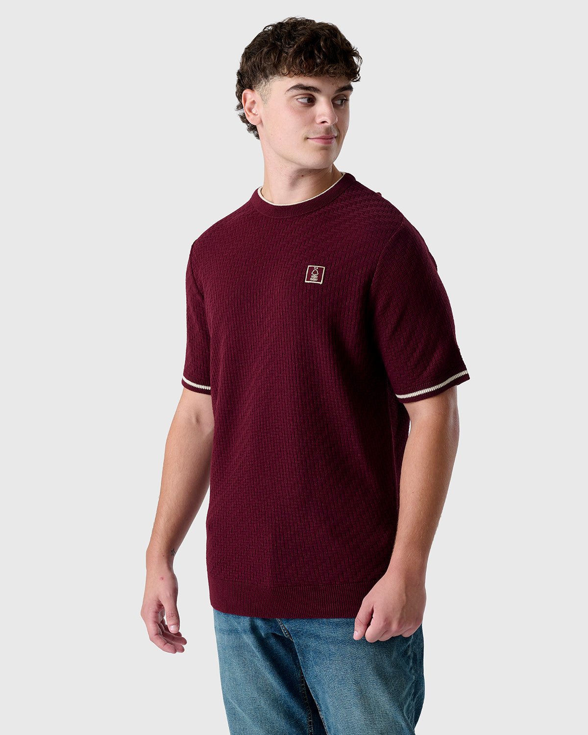 NFFC Burgundy Knit T-Shirt - Nottingham Forest FC
