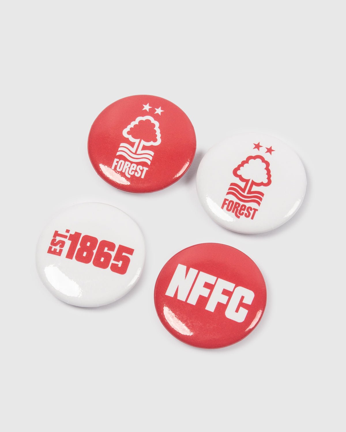 NFFC Button Badge - 4 Pack - Nottingham Forest FC