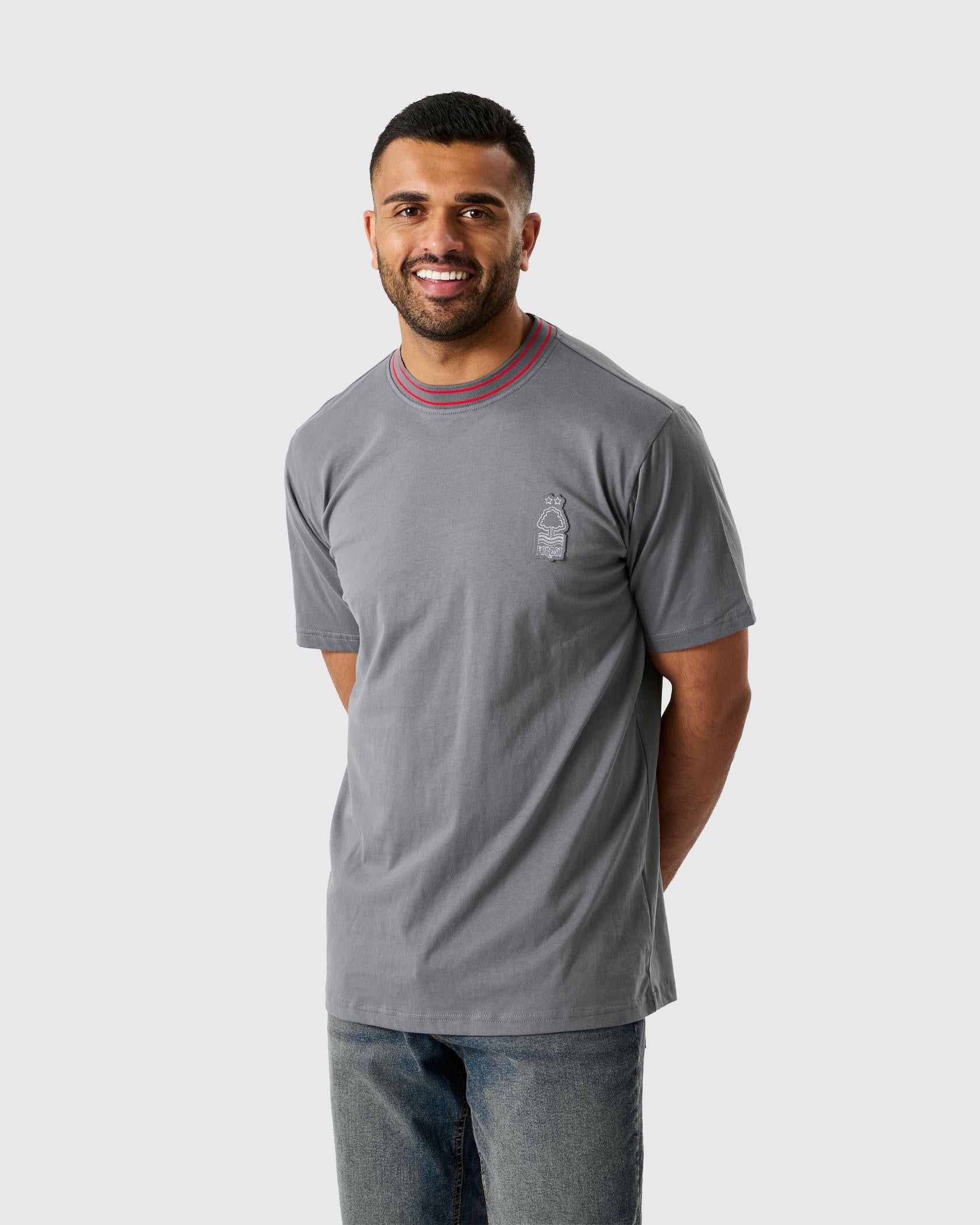 NFFC Charcoal Outline T-Shirt - Nottingham Forest FC
