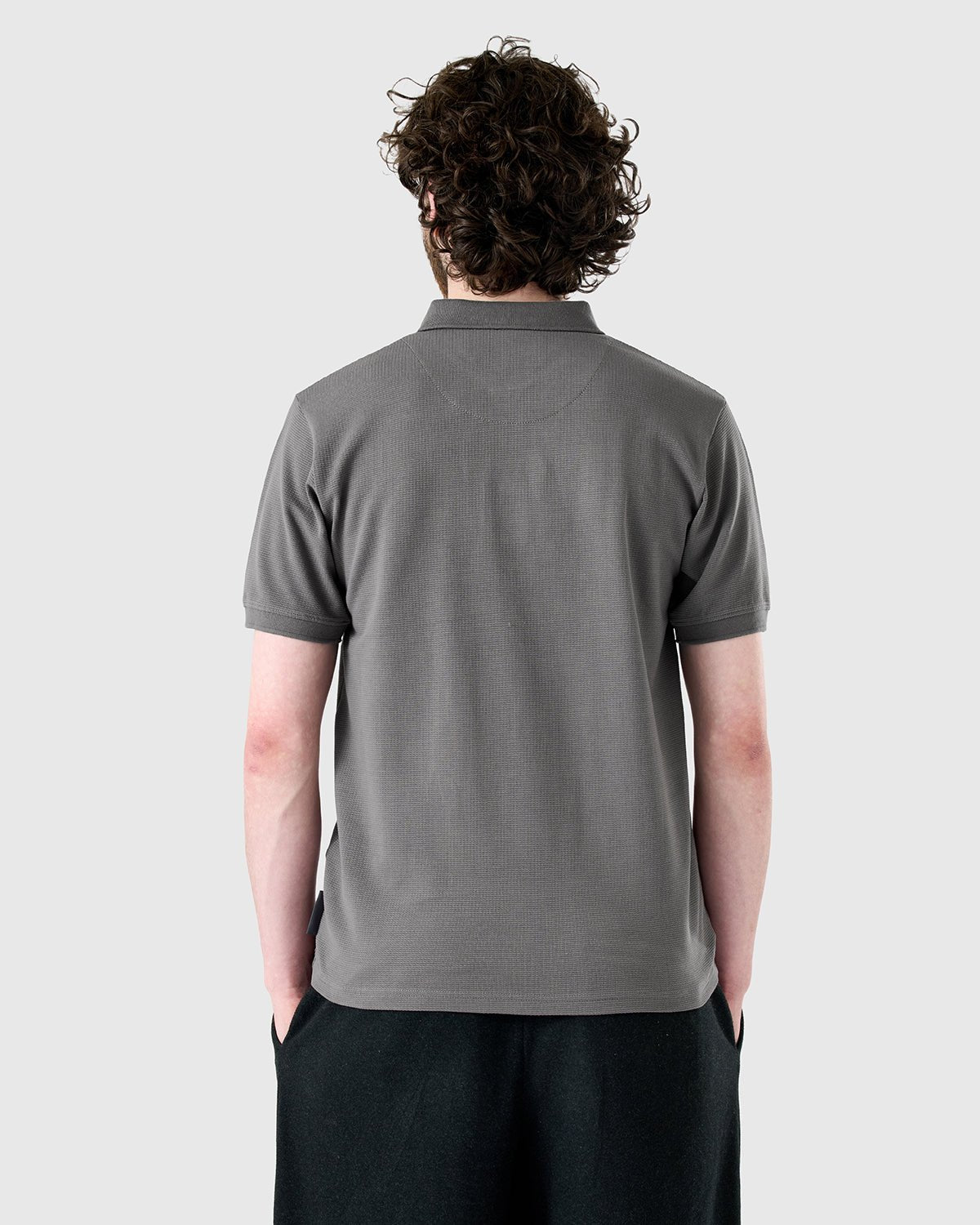 NFFC Charcoal Weekend Edit Waffle Polo - Nottingham Forest FC