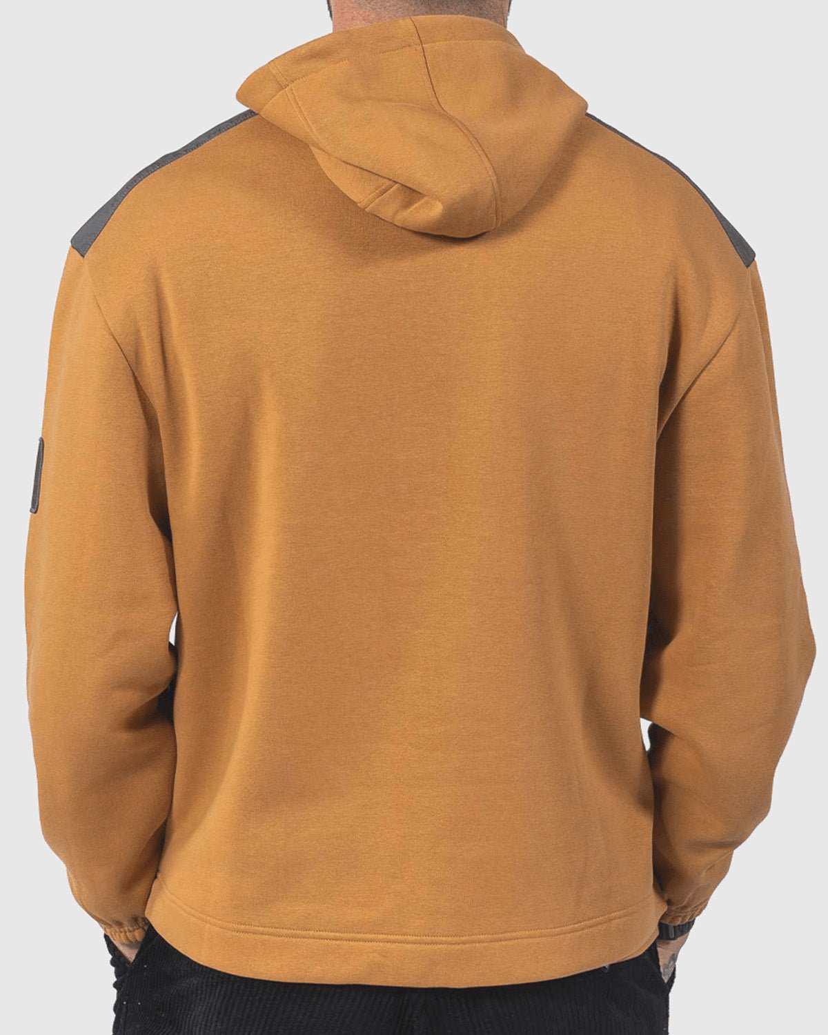 NFFC City Ground Brown 1/4 Zip Hoodie - Nottingham Forest FC