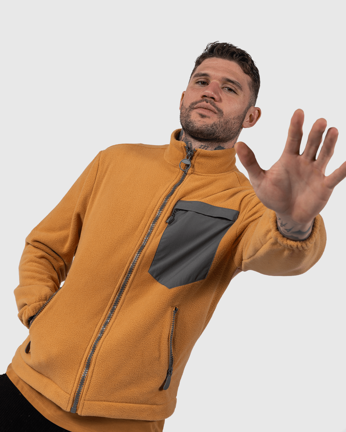 NFFC City Ground Brown Fleece Jacket - Nottingham Forest FC