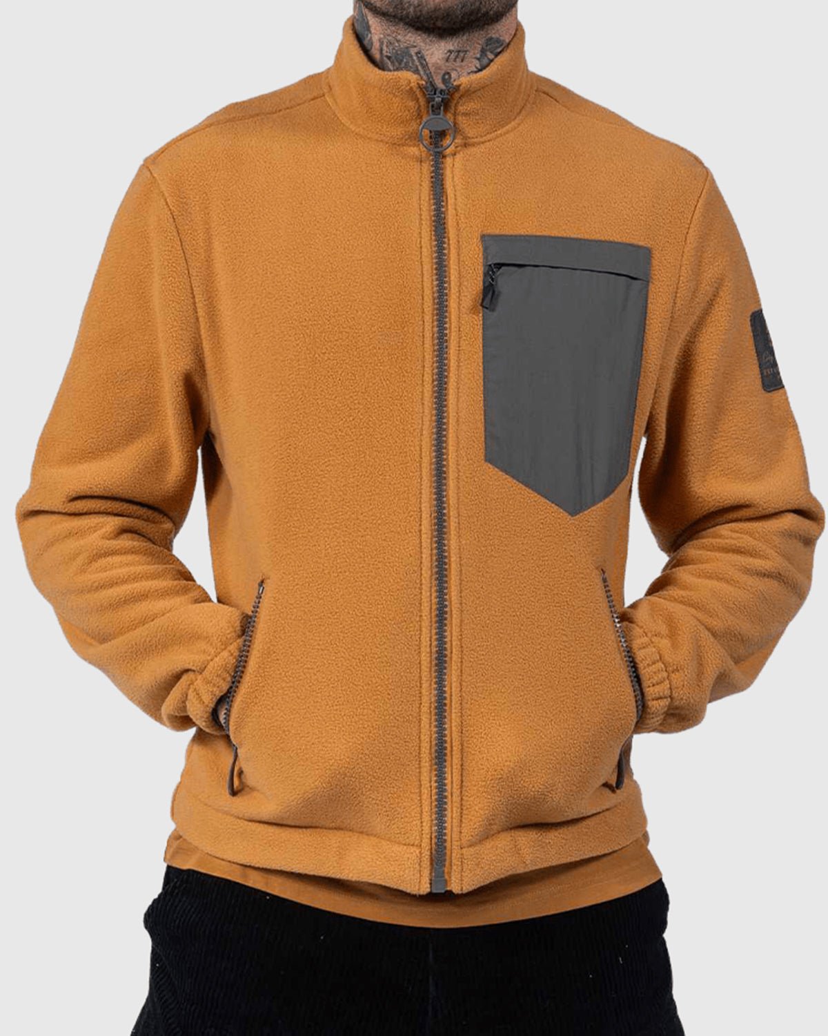 NFFC City Ground Brown Fleece Jacket - Nottingham Forest FC