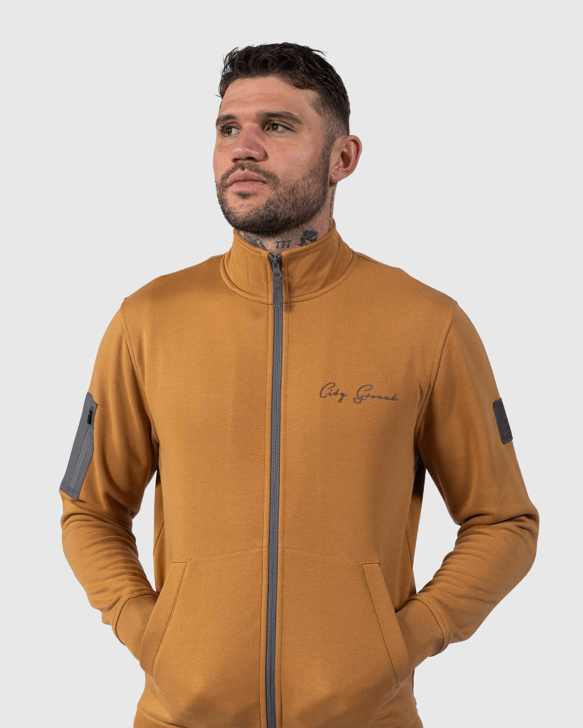 NFFC City Ground Brown Full Zip Jacket - Nottingham Forest FC