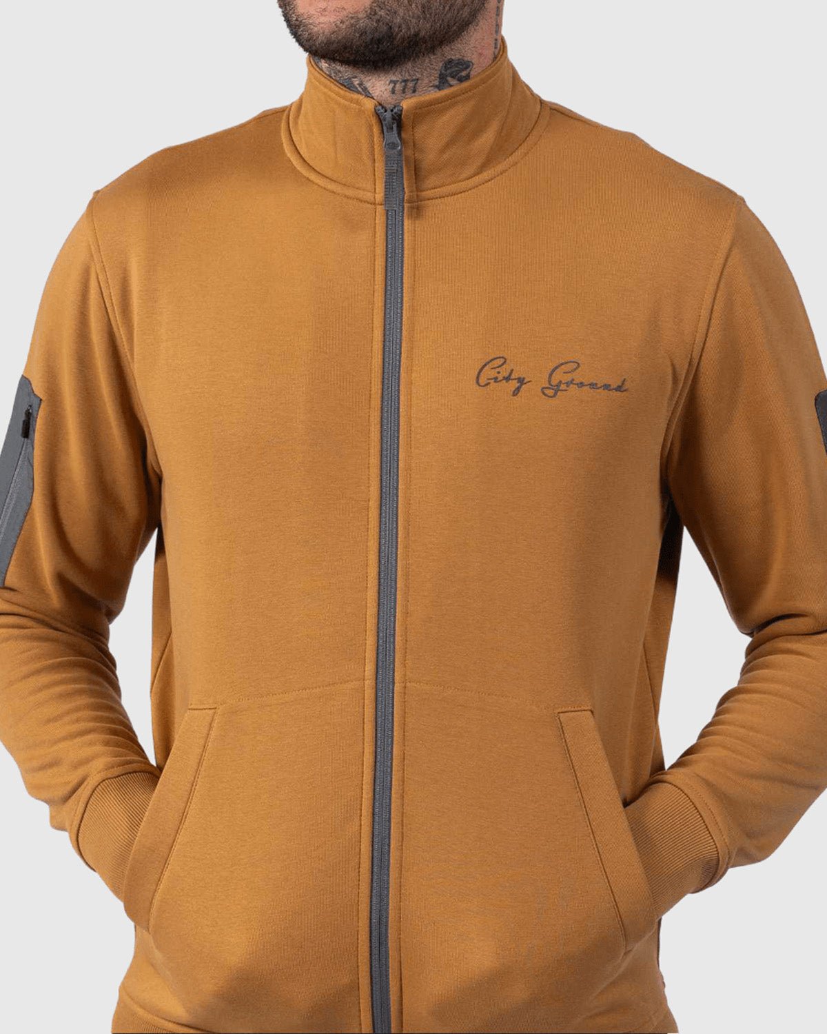 NFFC City Ground Brown Full Zip Jacket - Nottingham Forest FC