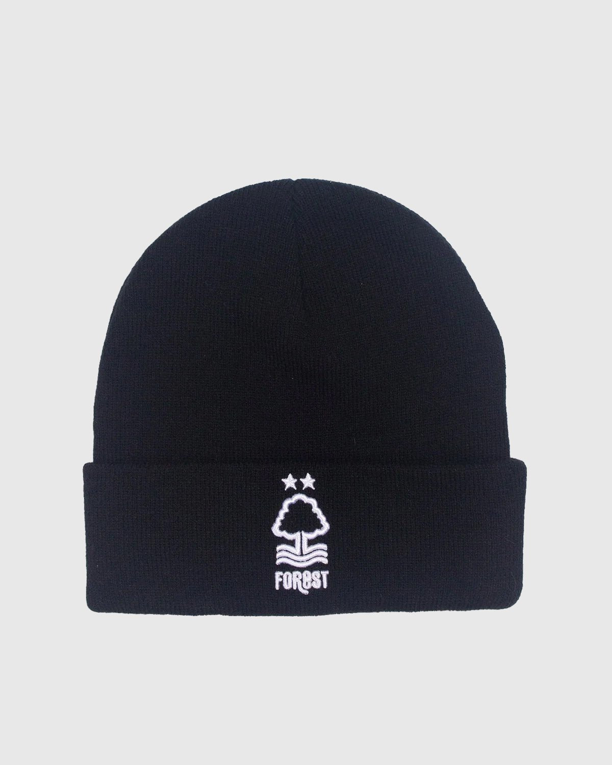 NFFC Core Black Crest Beanie Hat - Nottingham Forest FC