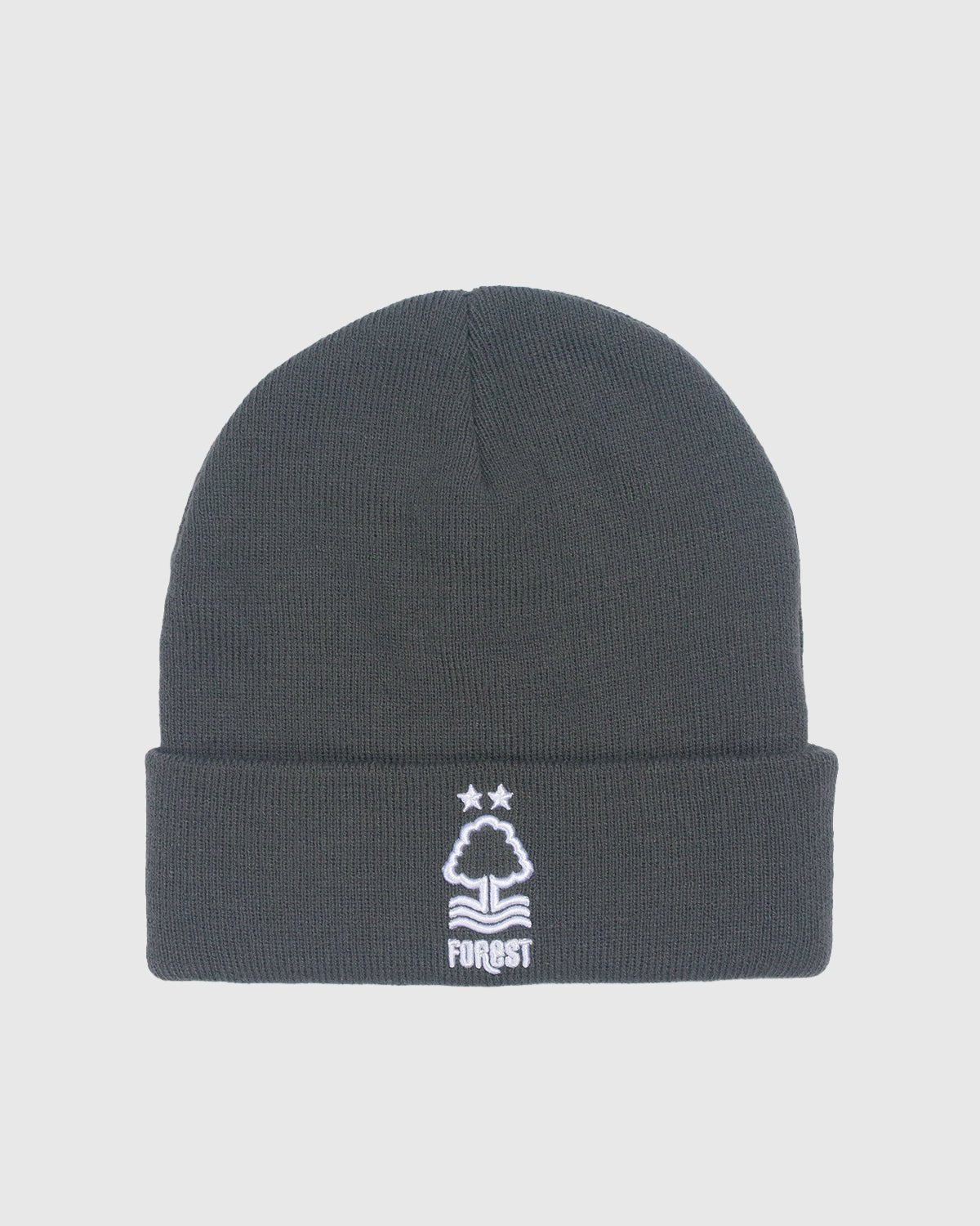 NFFC Core Charcoal Crest Beanie Hat - Nottingham Forest FC