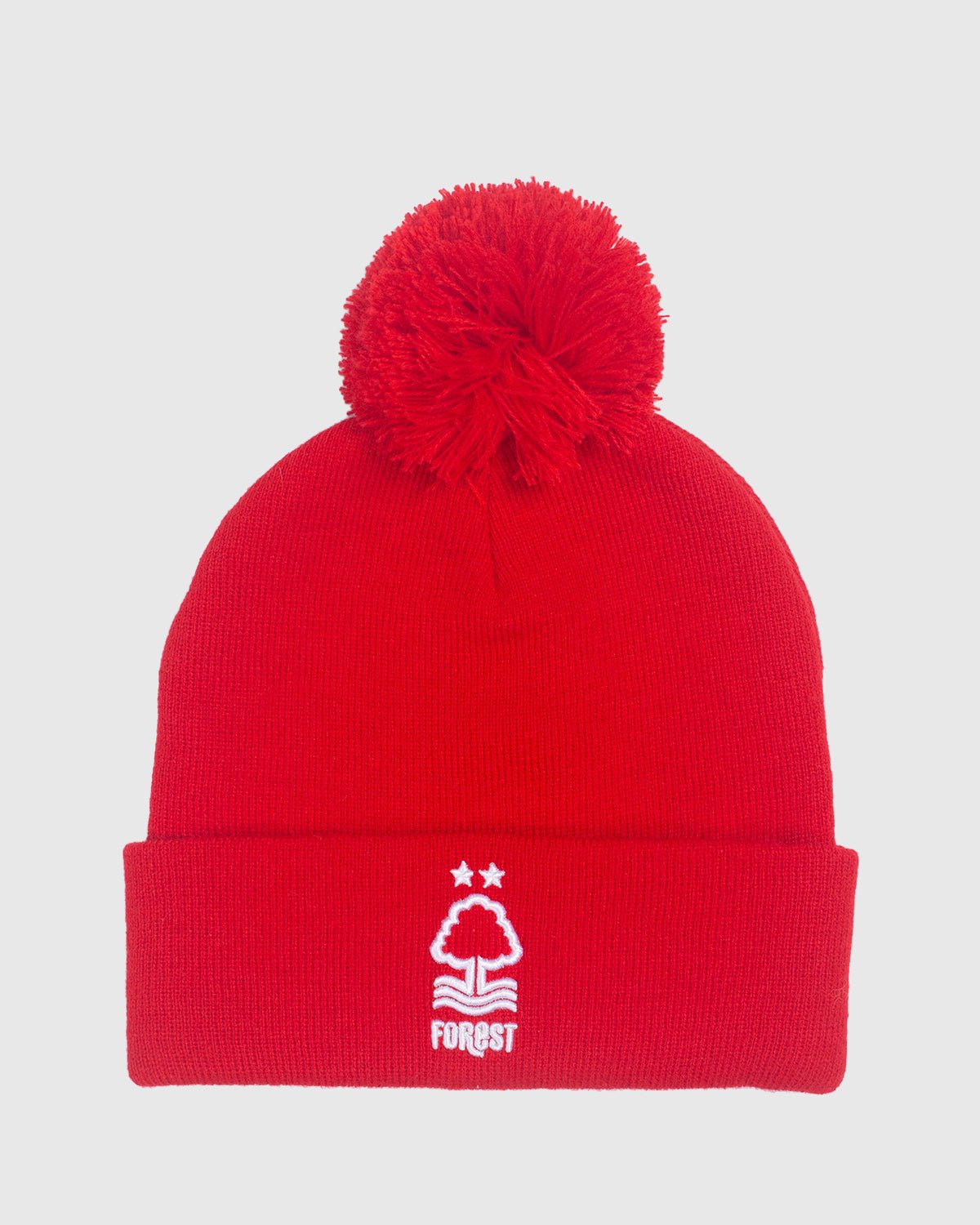 NFFC Core Red Crest Bobble Hat - Nottingham Forest FC