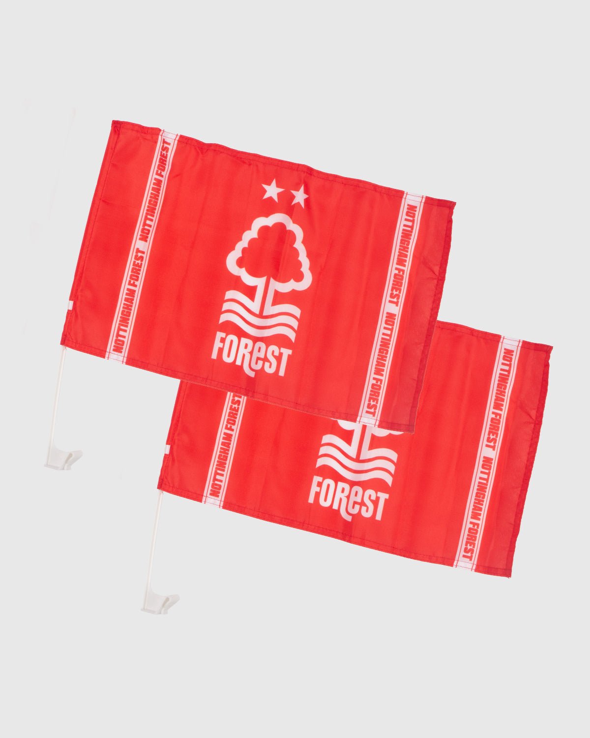 NFFC Crest Car Flag - 2 Pack - Nottingham Forest FC