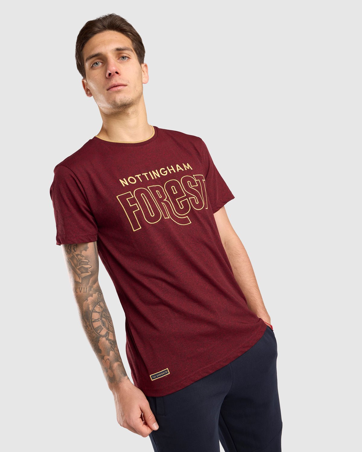 NFFC Dark Red Forest Speckle T-Shirt - Nottingham Forest FC