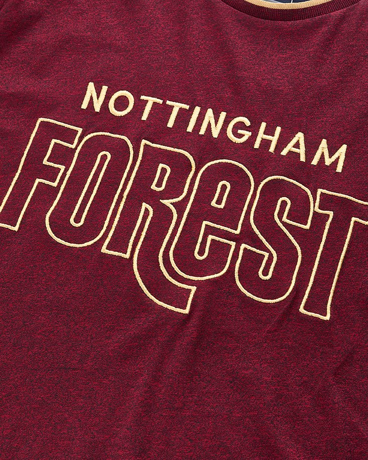 NFFC Dark Red Forest Speckle T-Shirt - Nottingham Forest FC
